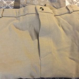 Tan 36L Comfort Rider breeches front zip
